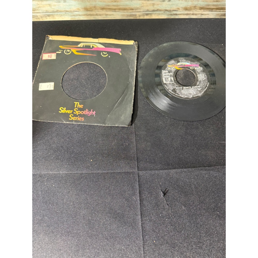 Jan & Dean 45 RPM Vinyl Dead Mans Curve Drag City Silver Spotlight Series EX